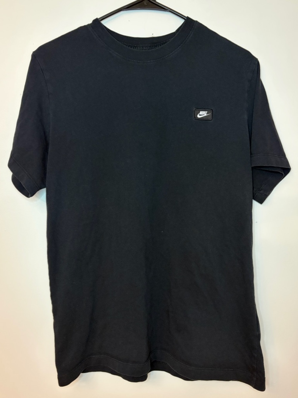 Nike Black Logo T-Shirt Men’s Medium Basic Cotton Tee